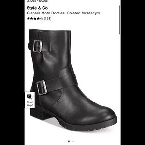 Style & Co's Gianara booties 7.5 preowned
